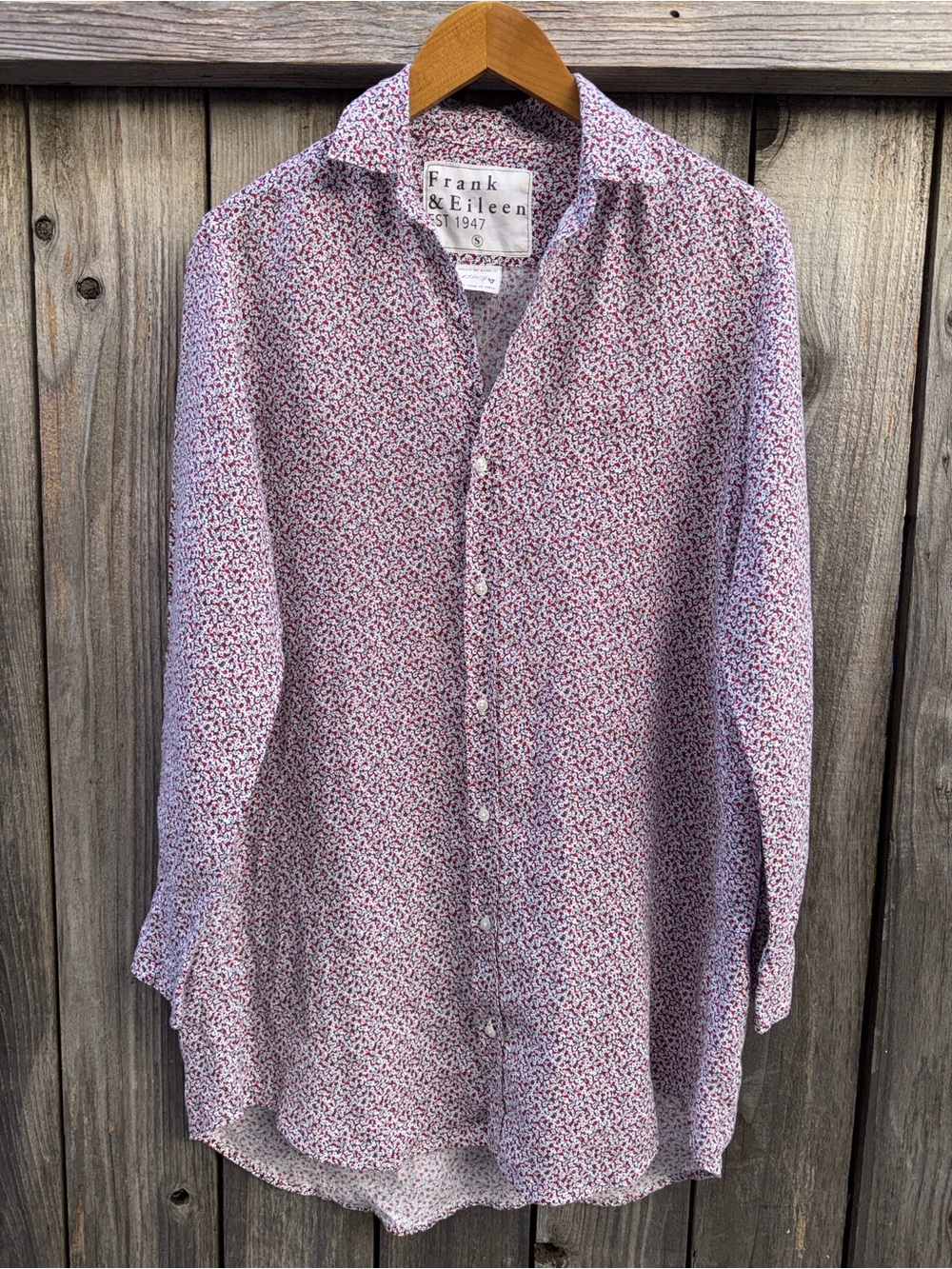 Frank & Eileen ‘Mary’ Shirtdress Womens  Italian Linen Dress Size Small - Picture 6 of 10